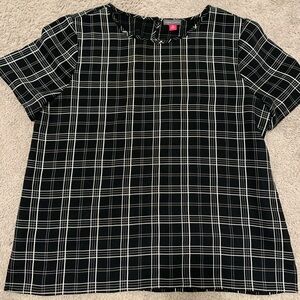Vince Camuto women’s‎ black/white blouse Medium